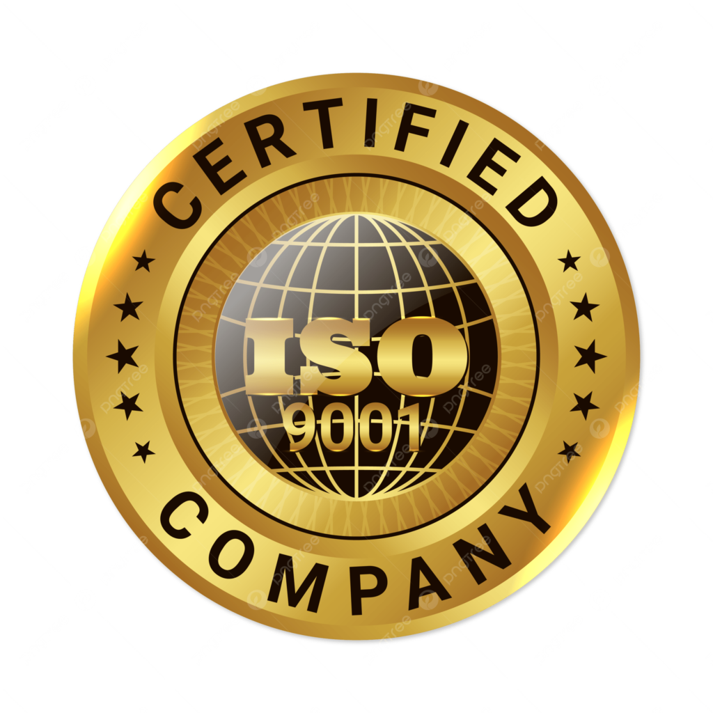 pngtree iso 9001 certified company golden logo badge vector png image 20971746
